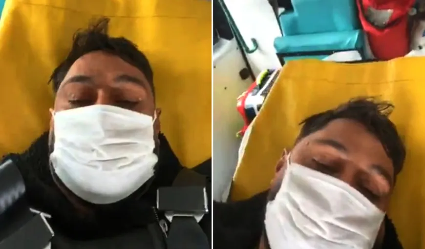 Un suspect de Covid-19, live pe facebook din ambulanţă: „Dacă nu staţi înăuntru şi ieşiţi, o să muriţi!” VIDEO
