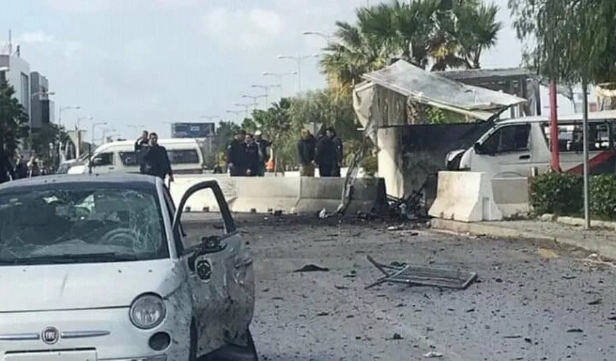 Dublu atentat sinucigaş în faţa ambasadei SUA din Tunis. Cinci poliţişti şi un civil au fost răniţi VIDEO