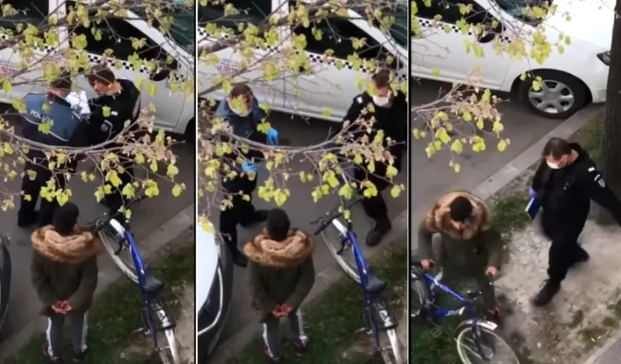 SCENE ŞOCANTE la Brăila. REVOLTĂTOR: un jandarm a lovit un tânăr după ce i-a verificat actele VIDEO
