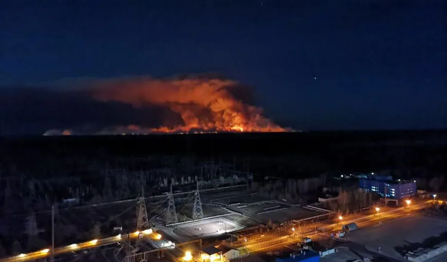 Incendiile de pădure de la Cernobîl eliberează cantităţi imense de radiaţie, iar vântul le împinge spre Europa
