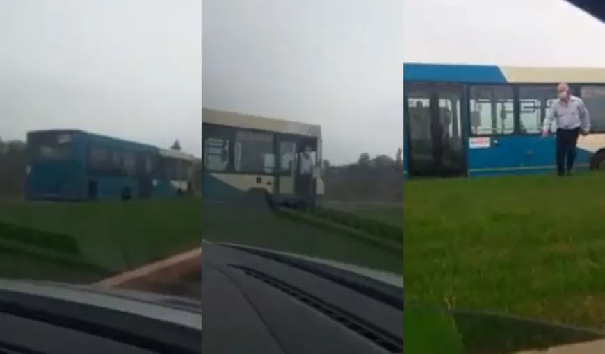 Un şofer de autobuz a condus pe contrasens în Galaţi. Explicaţia dată poliţiştilor: „Nu ştiu traseul” VIDEO