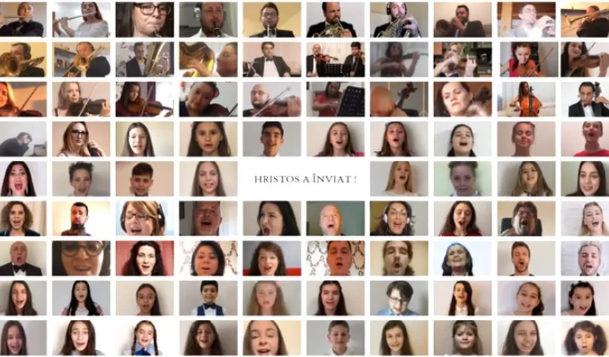 100 de artişti români au cântat online „Hristos a înviat!” VIDEO