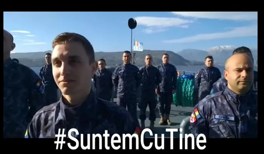 Marinarii militari români s-au oprit din misiunea NATO şi au transmis un mesaj pentru toţi cei de acasă afectaţi de coronavirus VIDEO