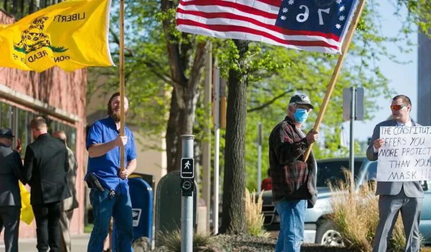 Restricţiile impuse de pandemie au divizat America. Un şerif refuză să aplice ordinele, Donald Trump e acuzat că instigă la rebeliune