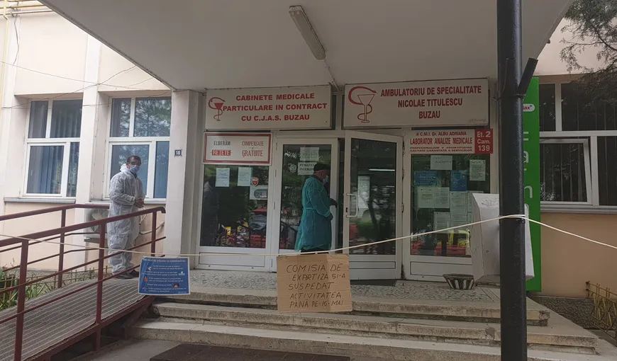 O policlinică din Buzău, închisă pentru dezinfecţie, după ce medicul neurolog a fost confirmat cu coronavirus