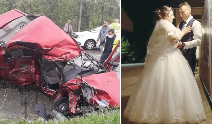 Accident grav în Argeş. Doi tineri, proaspăt căsătoriţi, au murit pe loc