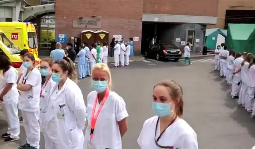 Protest mut al medicilor, împotriva premierului Belgiei. Cum a fost umilit şeful Guvernului, la sosirea la spital VIDEO