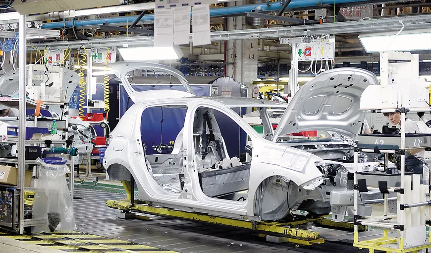 Producţia de autoturisme Dacia şi Ford a revenit parţial după redeschidere, funcţionând la 60% din capacitatea anterioară