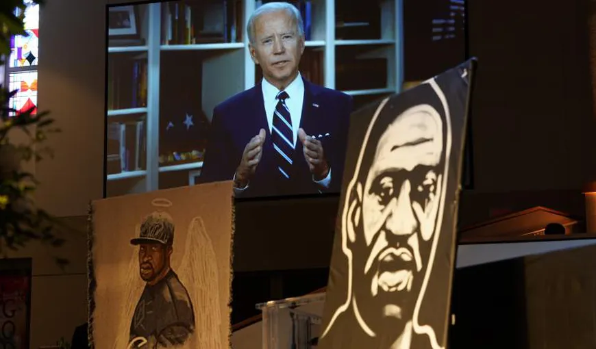 Declaraţii emoţionante făcute de Joe Biden la funeraliile lui George Floyd: „Ora justiţiei rasiale”