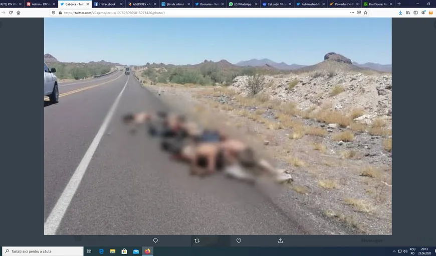 Masacru în Mexic, cadavrele au fost aruncate pe marginea şoselei. Şoferii s-au îngrozit când au văzut trupurile VIDEO