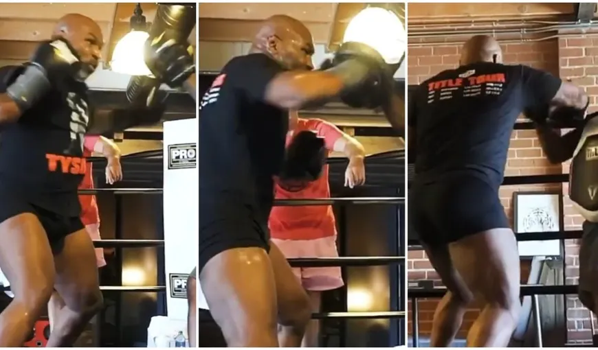 Mike Tyson se pregăteşte de o revenire incendiară în ring. Imagini terifiante de la antrenamentele „Fiarei” VIDEO