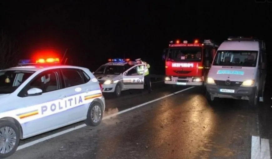 Accident grav pe DN1, la Azuga. Un autobuz cu 13 pasageri a fost lovit în plin