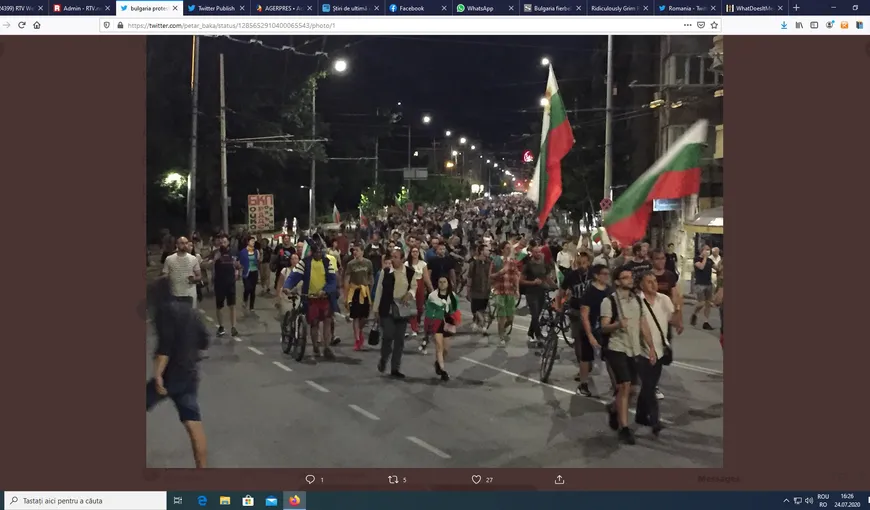 Protestele continuă în Bulgaria. În lipsă de soluţii, premierul a remaniat Guvernul