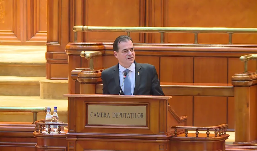 Ludovic Orban, în Parlament despre scandalul achiziţiilor de măşti: „Ne aflăm într-o situaţie în care hoţul, adică PSD, strigă hoţii”