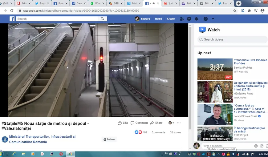 Metroul din Drumul Taberei, imagini în premieră cu noua staţie Valea Ialomiţei VIDEO