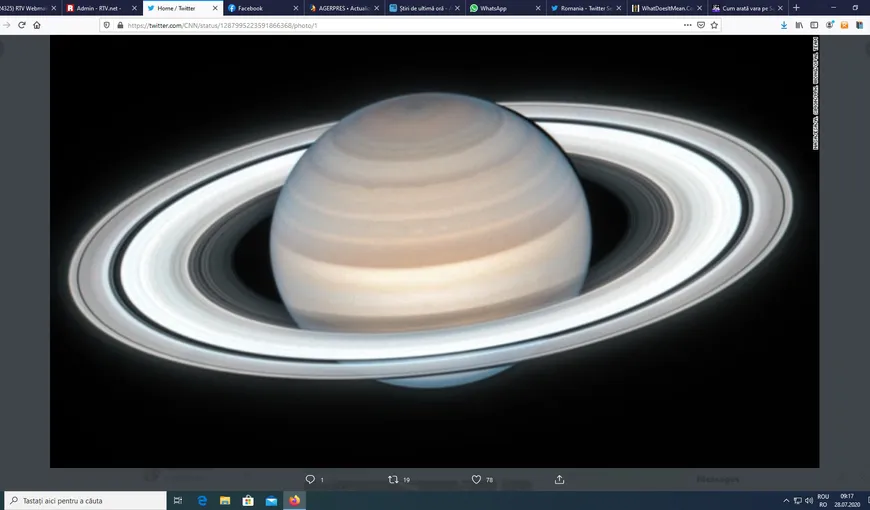 Cum arată vara pe Saturn. Imagine uimitoare captată de telescopul Hubble şi publicată de NASA