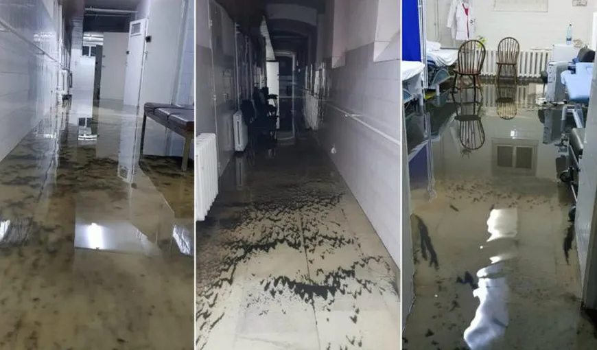 Spitalul Judeţean Arad a fost inundat după o avertizare COD ROŞU. Prăpăd şi în judeţele Timiş şi Caraş