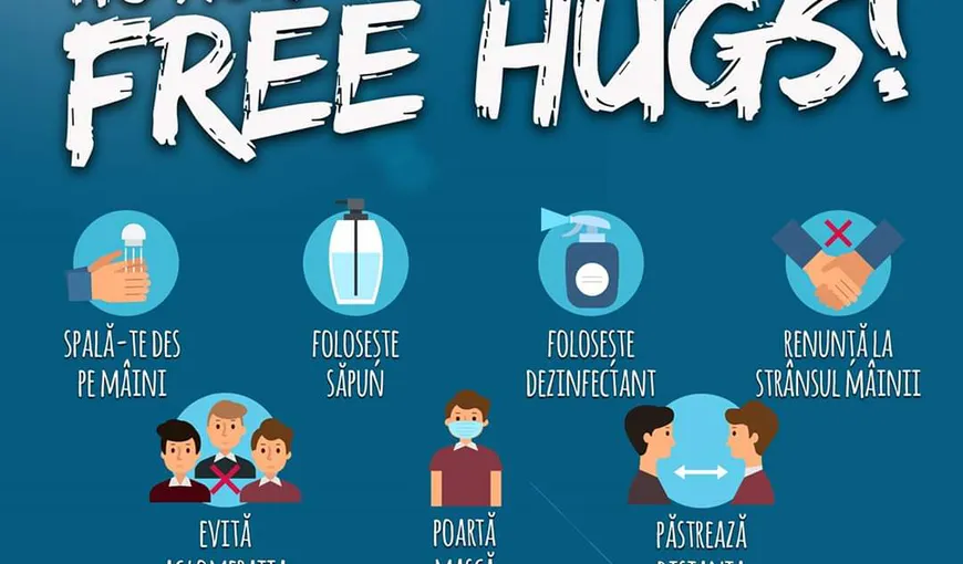 NO MORE FREE HUGS în Vama Veche şi 2 Mai, campanie de conştientizare şi responsabilizare privind limitarea răspândirii coronavirusului