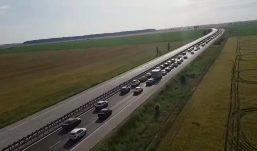 Carambol cu şapte maşini pe Autostrada Soarelui. Trafic aglomerat pe A2 şi Valea Prahovei