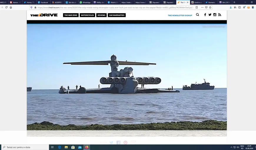 Ultimul drum al „monstrului”. Cel mai mare vapor zburător din lume a fost retras oficial din Armata rusă VIDEO