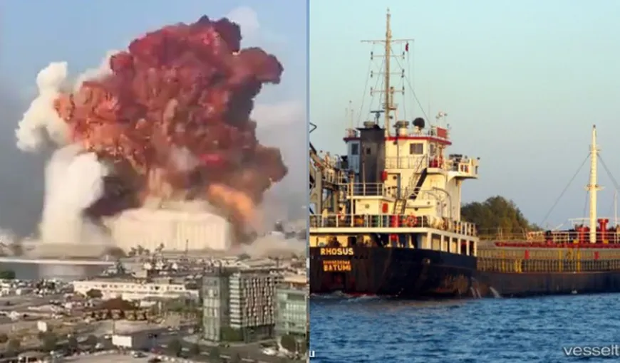 Ipoteză referitoare la deflagraţia din Beirut: Materialul explozibil, confiscat, în 2015, de pe o navă sub pavilion Republica Moldova