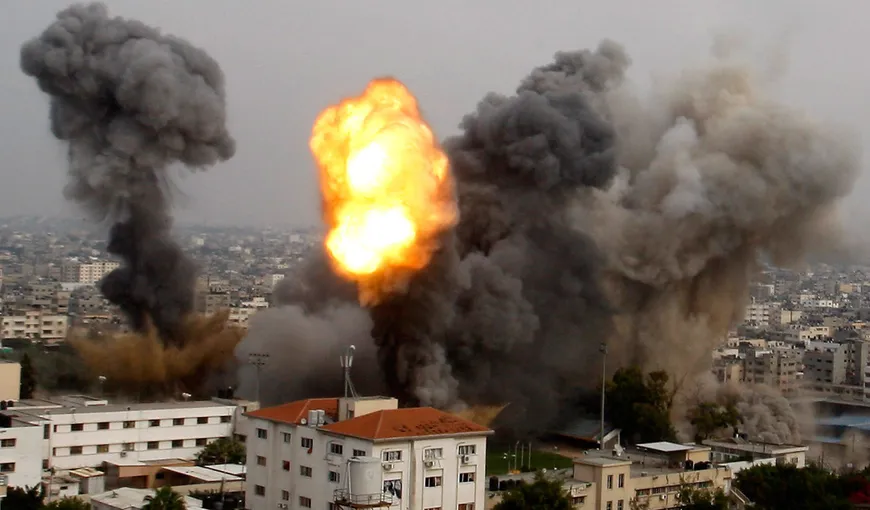 Bombardamente în Fâşia Gaza. Israelul a deschis focul şi la frontiera cu Siria
