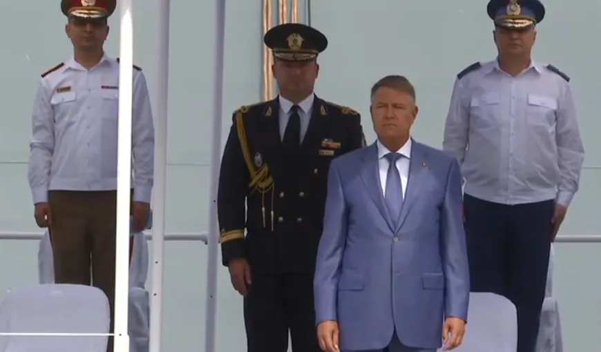 VIDEO: Klaus Iohannis, la Ziua Marinei: „Vom continua demersurile ca securitatea naţională să fie întărită”