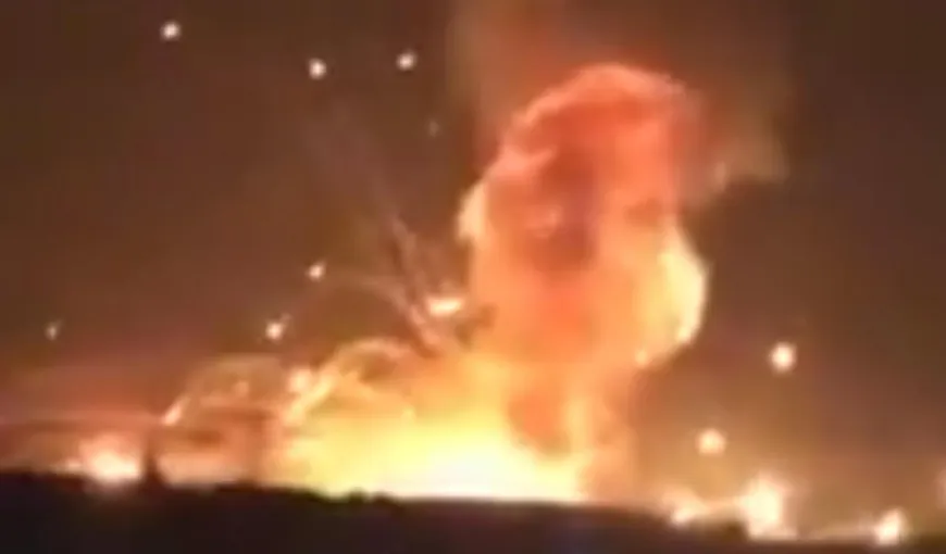 Explozie devastatoare la un depozit de muniţie al armatei. Deflagraţia a zguduit un oraş întreg din Iordania VIDEO