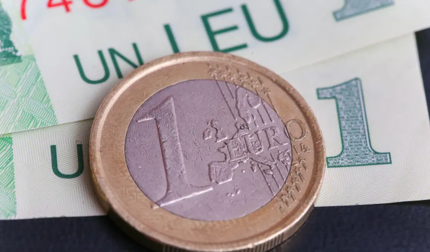 Un nou record negativ pentru leu în raport cu euro. Cursul BNR sare pentru prima dată pragul de 4,87