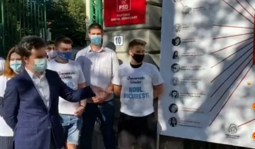 PSD răspunde cu un filmuleţ parodie vizitei lui Nicuşor Dan la sediul partidului: „Nu primim prieteni ai interlopilor” VIDEO