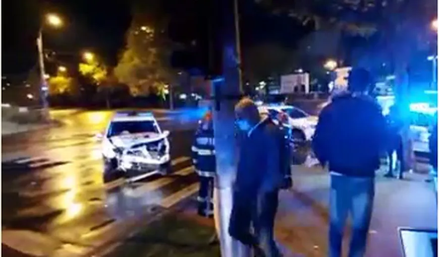 Poliţist rănit într-un accident în Capitală
