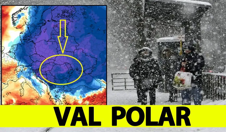 Un vortex polar loveşte România. Un val de aer polar va lovi Europa în acest weekend