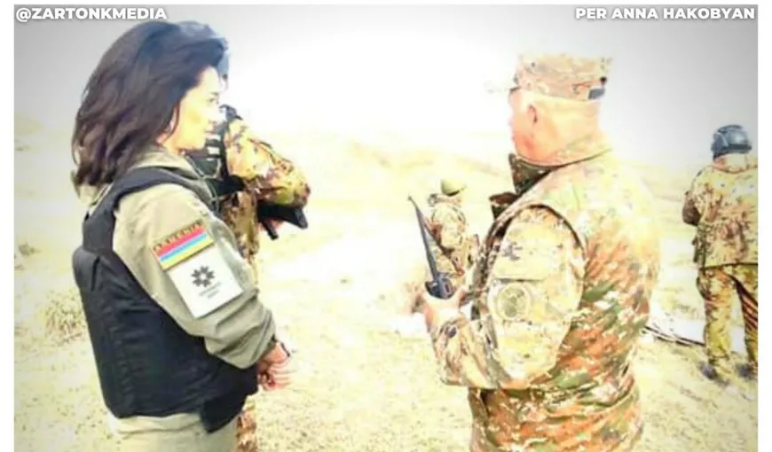 Soţia premierului armean pleacă la război, în Nagorno Karabah. Ea a anunţat că a început deja pregătirea militară