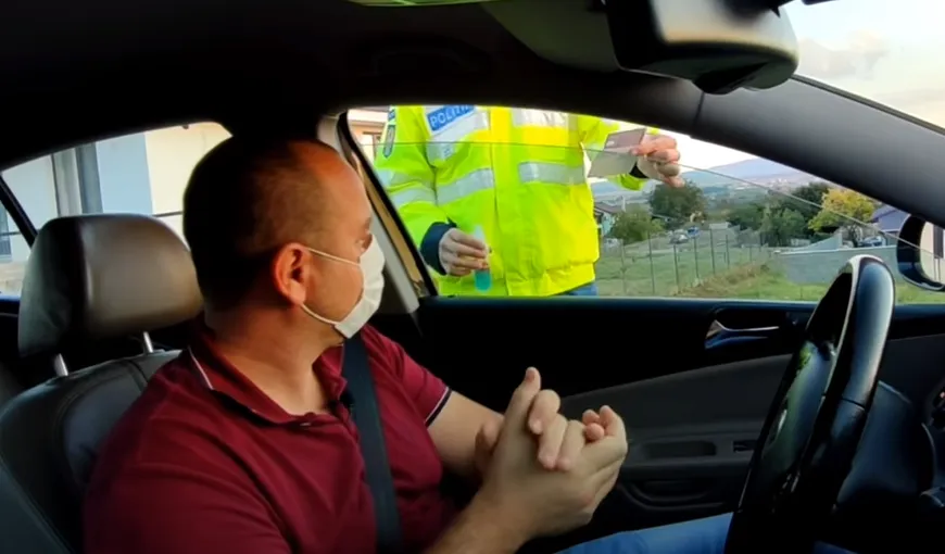 Atenţie, şoferi! Puteţi rămâne fără permis dacă vă dezinfectaţi cu spirt VIDEO