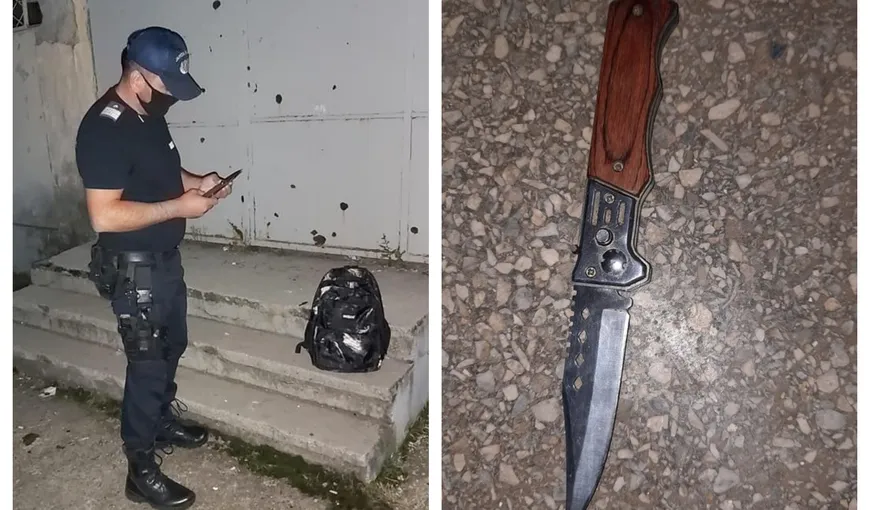 Elev de 15 ani, prins de jandarmi cu un cuţit asupra lui, în curtea unui liceu din Piteşti