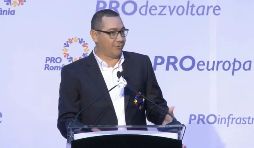 Victor Ponta: „Pro România va vota orice Guvern cu condiţia să accepte două măsuri economice”