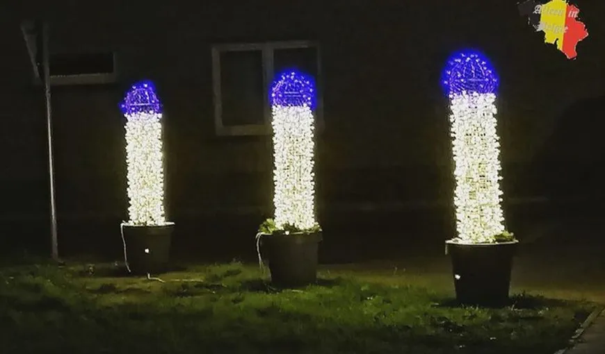 Luminiţele de Crăciun în formă de penis dintr-un oraş din Belgia. Primăria şi-a cerut scuze
