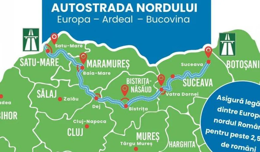 Autostrada Nordului – Klaus Iohannis a promulgat legea de construire. Ce traseu are