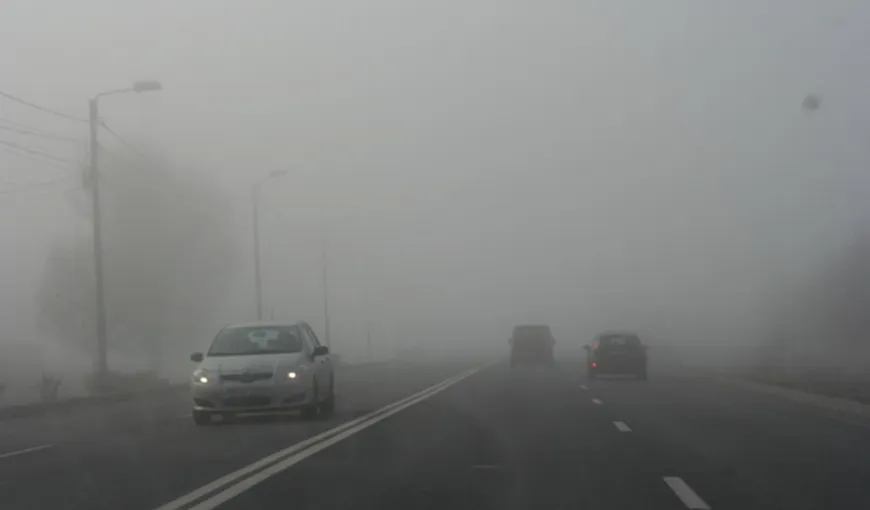 Cod GALBEN de ceaţă în România. Judeţele afectate