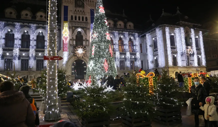 Târgul de Crăciun de la Craiova a fost închis după o oră de la deschidere