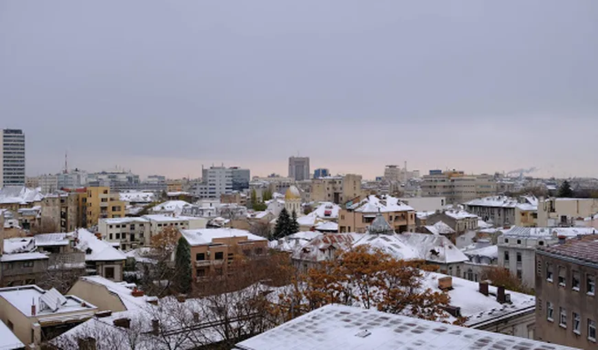ATENȚIONARE METEO! Cod GALBEN de ninsori în șapte județe și în București