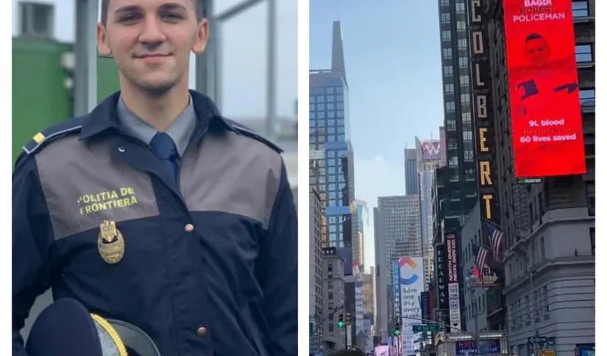 Poliţistul român care a ajuns erou pe Times Square, în New York. Robert a salvat prin gestul său 60 de vieţi
