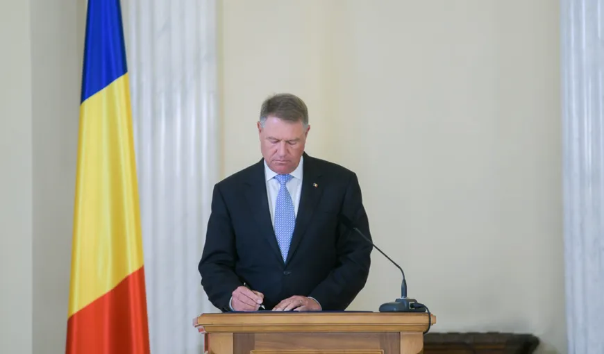 Klaus Iohannis a semnat marţi decretele de eliberare din funcţie pentru trei procurori