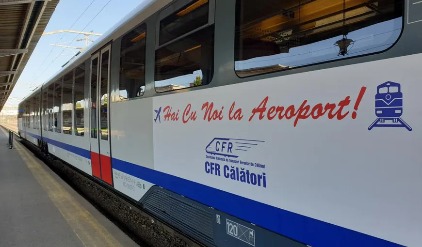 42 de trenuri ale CFR Călători vor circula pe ruta Gara de Nord București – Aeroportul Otopeni. Cât va costa biletul