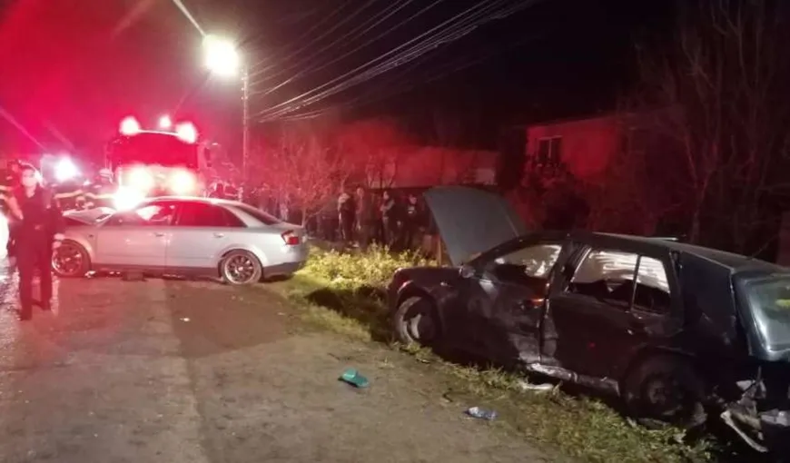 Accident rutier soldat cu 7 răniţi în Satu Mare din cauza unei depăşiri pe linia continuă