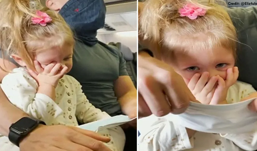 Caz incredibil în aeroport. O familie a fost dată jos din avion din cauză ca a refuzat să-i pună mască fetiţei de 2 ani