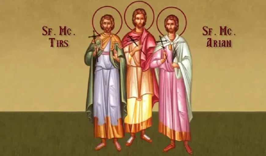 Calendar ortodox 14 decembrie 2020. Sfinții Mucenici Tirs, Calinic, Filimon și Apolonie, mari tămăduitori