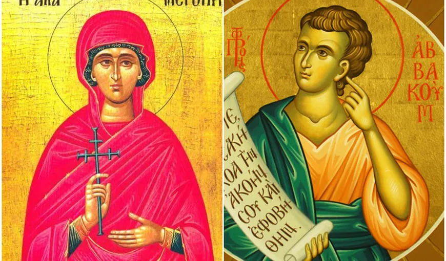 Calendar ortodox 2 decembrie 2021. Sfinții Miropia și Avacum, tămăduitori de boli grave și izbăvitori de primejdii și nevoi