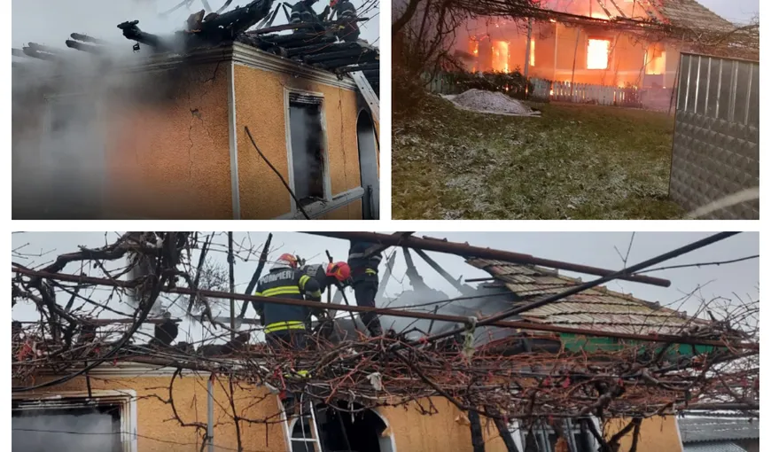Incendiu devastator în Neamţ. Două persoane au murit