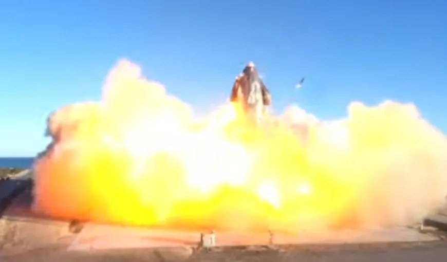 O rachetă SpaceX a explodat în timpul unui test de aterizare